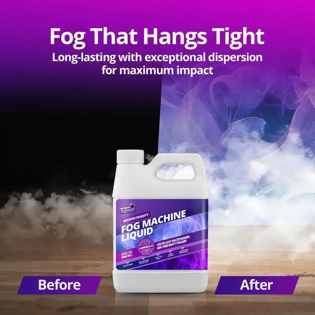 Alt view image 3 of 7 - Fog Machine Liquid - 32oz Smoke Machine Fog Juice for Halloween Party, Medium Density, Long-Lasting, Low-Lying, High Output, Water-Based.