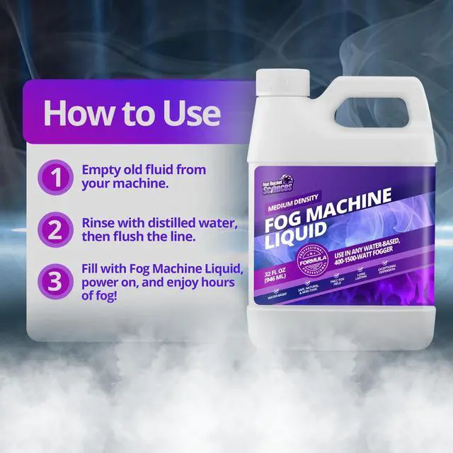 Alt view image 7 of 7 - Fog Machine Liquid - 32oz Smoke Machine Fog Juice for Halloween Party, Medium Density, Long-Lasting, Low-Lying, High Output, Water-Based.