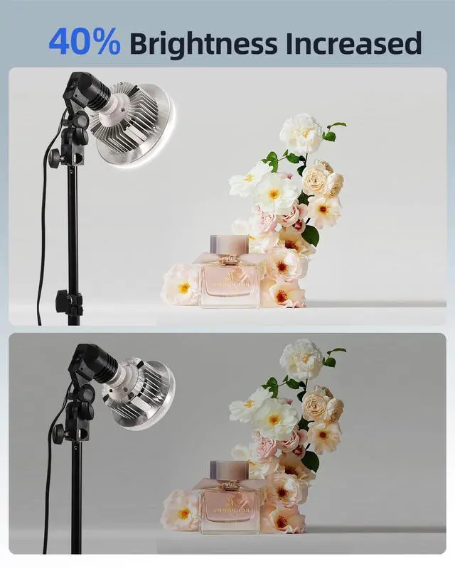 Alt view image 3 of 7 - Softbox Lighting Kit(1-2Pack),16x16in Soft Box|Upgrade 135W 2700-6400K 100V-240V E27 LEDBulb Continuous Photography Lighting,Photo Studio Light Equipment for Camera Shooting Video Recording