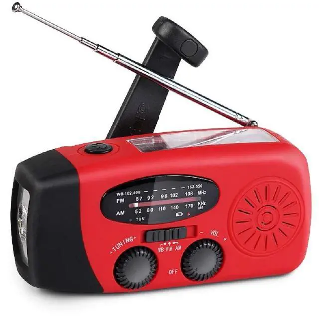 Main image of Upgrade Portable Solar Emergency Weather Radio Hand Crank AM/FM NOAA Survival Radios with LED Flashlight 2000mAh Power for Smart Phone for Home Outdoor Camping Traveling Earthquake