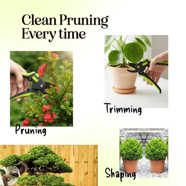 Alt view image 6 of 7 - Ultra Sharp Pruning Shears Hedge Clipper Cuts 3X Easier, Dual-Size Opening, Weak Hand Arthritis Clippers, Rust-Resistant Pruner, Effortlessly Cuts