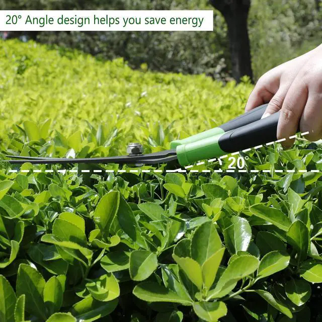 Alt view image 3 of 7 - Hedge Shears Clippers for Trimmer,Garden Clippers Handheld,Boxwood,Shrubs, Bush Cutters Trimmer with Teflon Coating High Carbon Steel Blades,16"Gardening Shears with Comfort Grip Handles