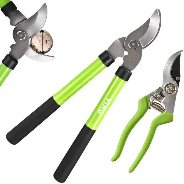 Main image of Loppers for Tree Trimmer 15" Branch Cutter and Garden Shears Set Bypass Pruning Shears,Rust-Resistant Clipper,1.5" Diameter Cut Capacity,Shock-Absorbing Handle,Gardening Pruners for Yard,Plant,Hedge