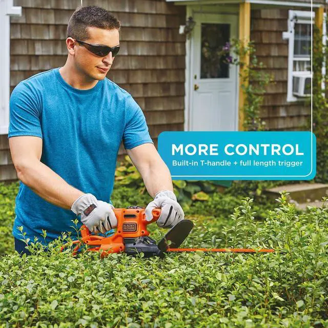 Alt view image 3 of 7 - Electric Hedge Trimmer, 16-Inch 3.0 Amp Compact Corded Power Hedge Trimmer (BEHT100)