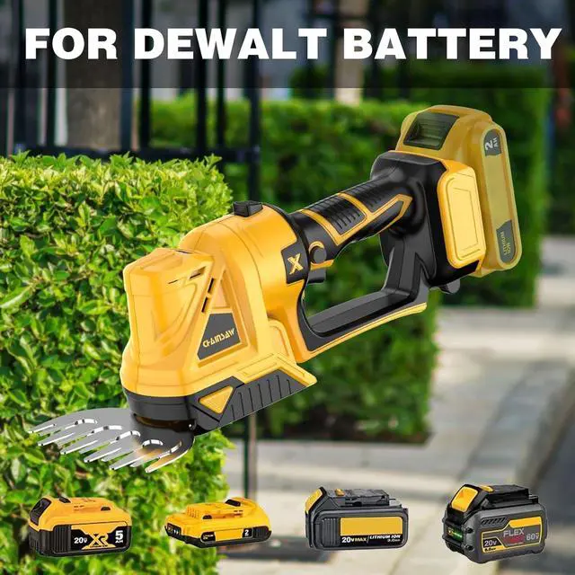 Alt view image 6 of 7 - Cordless Hedge Trimmer for Dewalt 20V MAX Battery (No Battery) - Electric Hedge Trimmer Cordless Grass Trimmer, Bush Trimmer & Grass Shears for YardBrushless MotorPowerful & Lightweight