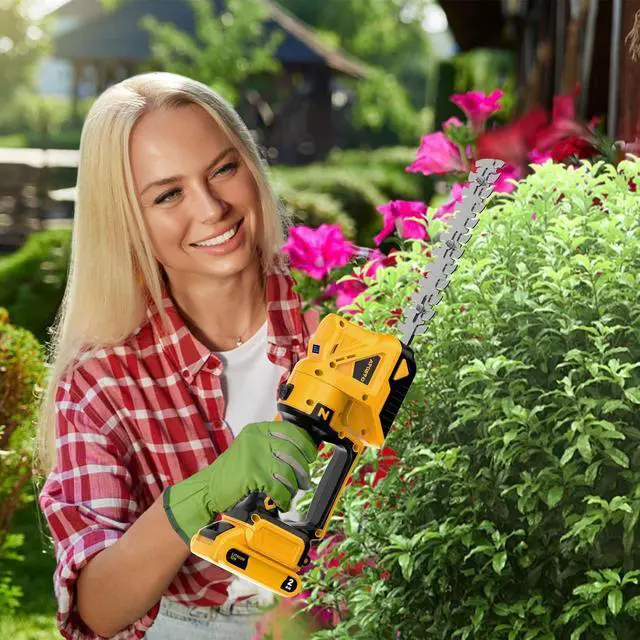 Alt view image 7 of 7 - Cordless Hedge Trimmer for Dewalt 20V MAX Battery (No Battery) - Electric Hedge Trimmer Cordless Grass Trimmer, Bush Trimmer & Grass Shears for YardBrushless MotorPowerful & Lightweight