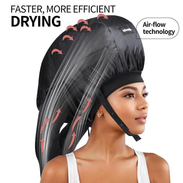 Alt view image 2 of 7 - Bonnet Hair Dryer, Ideal Hair Diffuser for Curly Hair Your Ultimate Solution - Spacious Capacity Blow Dryer Cap for Rapid Styling of Curls