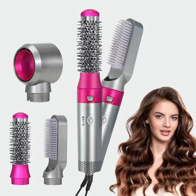 Main image of Blow Dryer Brush Set, Air Sculpt 3-in-1 Hot Air Brush Blow Dryer - Salon Blowout Styler for Curling, Volumizing & Straightening with 3 Interchangeable Heads, Sleek & Frizz-Free Hair, ALCI Safety Plug