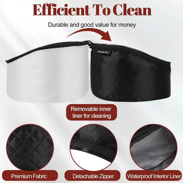 Alt view image 5 of 7 - Hair Steamer for Deep Conditioning: Upgraded Heat Cap with 10-Level Fast Heating 3 Time Settings for Natural Hair Portable Thermal Steam Cap for Home Hair Treatment