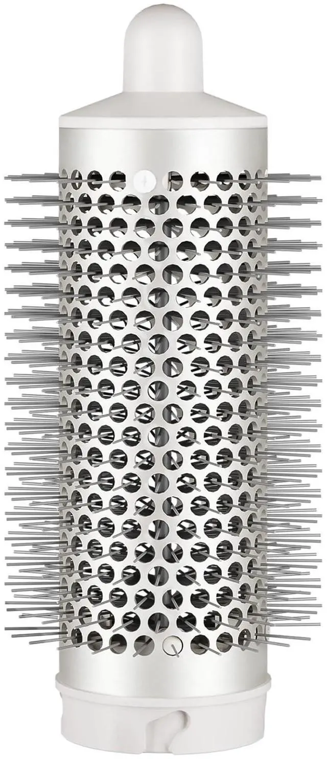 Main image of Round Brush Attachment for Shark FlexStyle Attachments, Normal Oval Round Volumizing Brush Styling for Straight, Wavy, Curly, and Coily Hair, Sliver