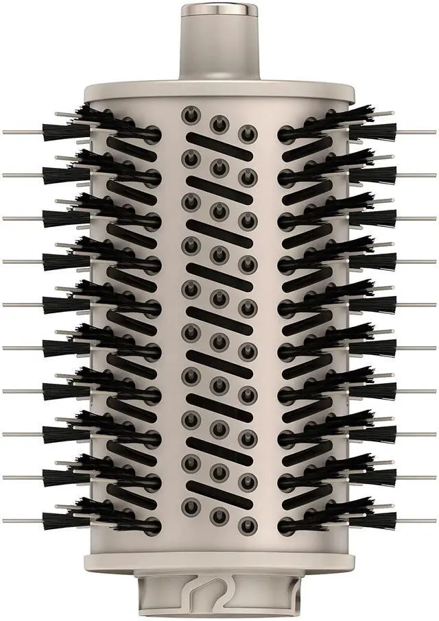 Main image of FlexStyle Round Hot Air Brush Attachment for Blow Dryers, Hair Styling Tool for Straight, Wavy, Curly, and Coily Hair, Stone