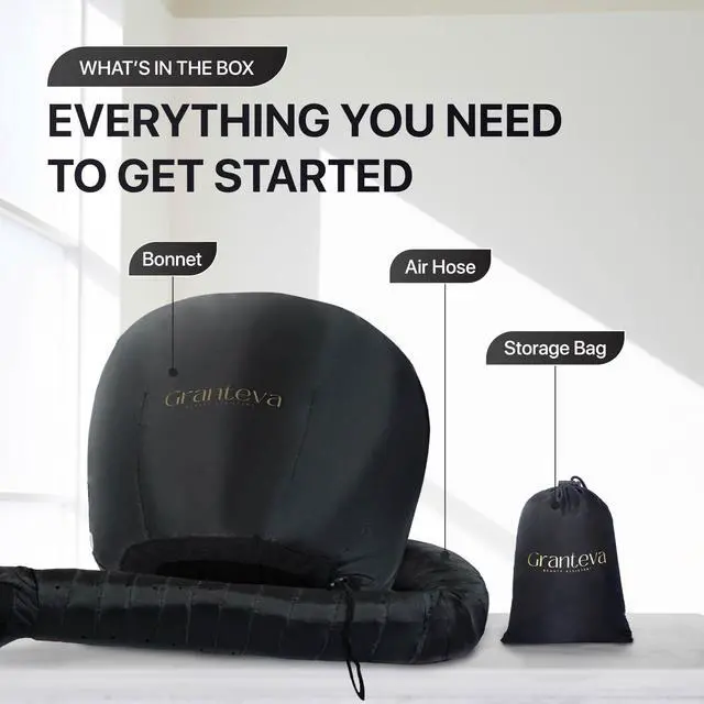 Alt view image 5 of 7 - Hooded Hair Dryer Attachment w/A Headband Integrated That Reduces Heat Around Ears & Neck - Hair Dryer Hooded Diffuser Cap for Curly, Speeds Up Drying Time, Deep Conditioning At Home - Portable, Large