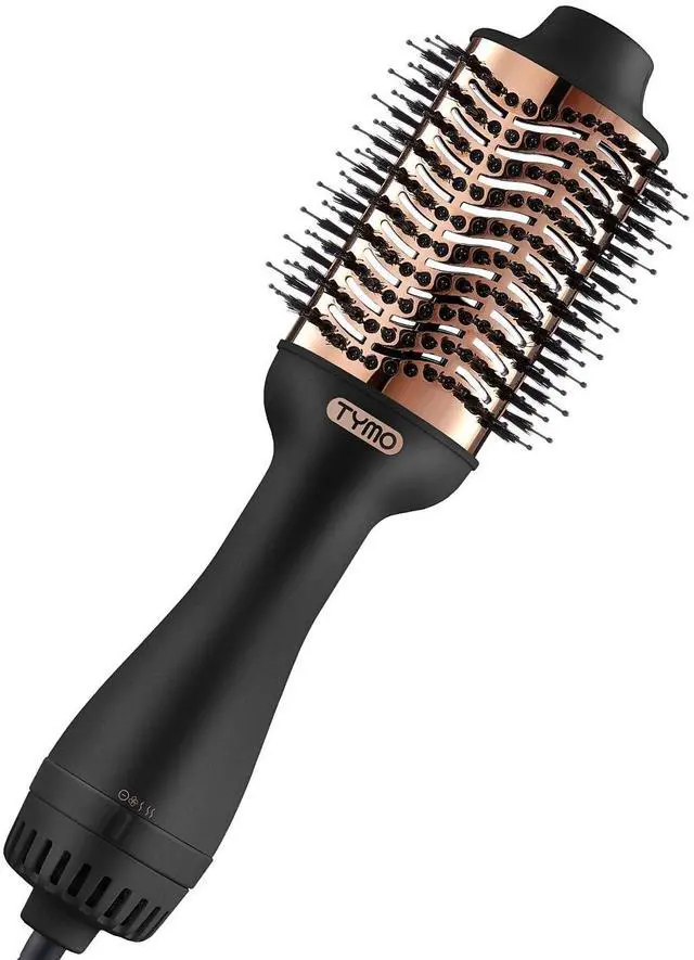 Main image of Hair Dryer Brush Blow Dryer Brush in One, 4 in 1 Ionic Hairdryer and Styler Volumizer with Oval Titanium Barrel, Hot Air Straightener for Smooth Frizz-Free Blowout, Gold