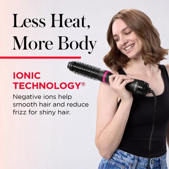 Alt view image 4 of 7 - One-Step Root Booster Hot Air Brush Styler and Dryer, Revive Styles and Add Volume to hair with this Dryer Brush, 1 ½ inch Barrel (Black)