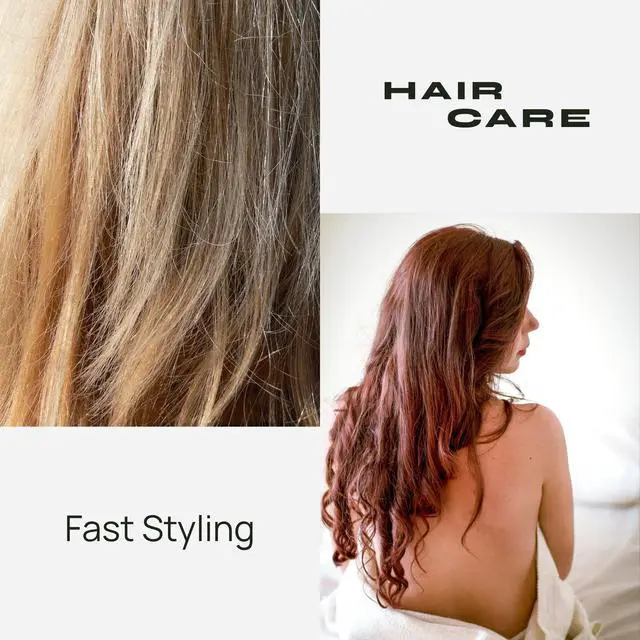 Alt view image 6 of 7 - Hair Dryer Brush 3-in-1 Hair Styler, Rotating Blow Dryer Brush with 2-Inch and 1.5-Inch Brushes