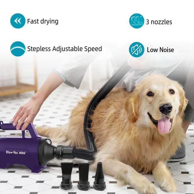 Alt view image 3 of 7 - Dog Dryer High Velocity Professional Dog/Pet Grooming Force Hair Dryer/Blower