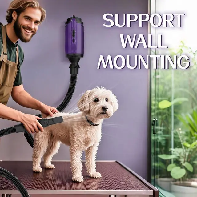 Alt view image 2 of 7 - Dog Dryer High Velocity Professional Dog/Pet Grooming Force Hair Dryer/Blower