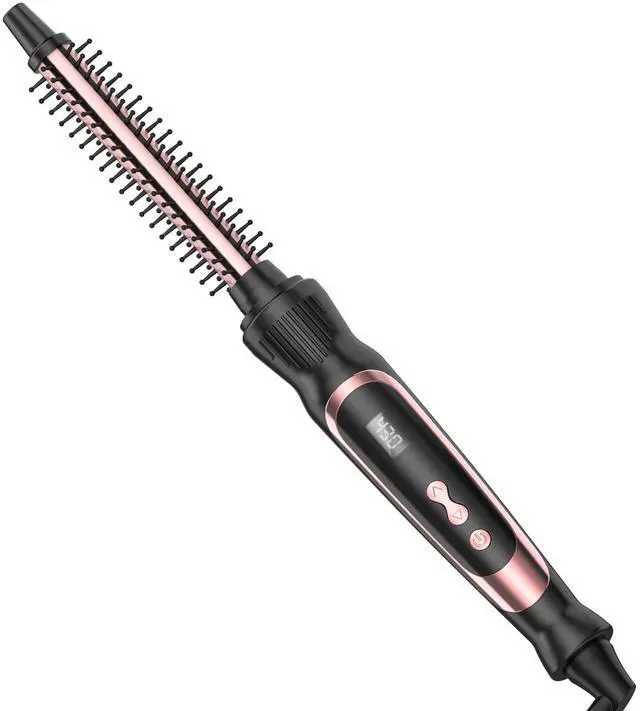 Main image of Small Curling Brush, Heated Round Brush with Dual Voltage & Adjustable Temperature, Smooth & Voluminous Curls, Travel-Friendly Hair Styling Tool (Rose Gold, 1/2 inch)