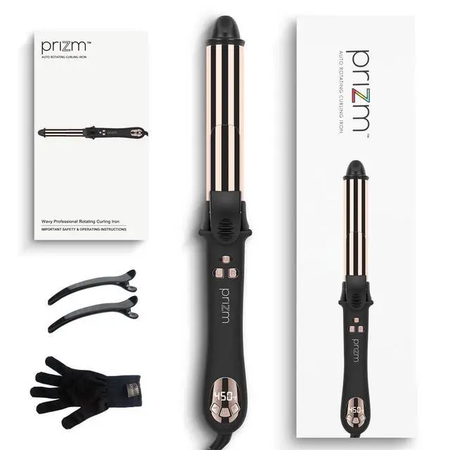 Alt view image 7 of 7 - 1.25inch/32mm Automatic Curling Iron for Big Curler, Rotating Curling Wand Up to 450°F, LCD Display, Auto-Shut Off & Dual Voltage, Negative Ion