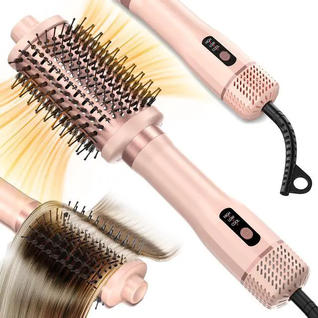 Main image of 3-in-1 Hair Straightener Waves Curling Iron for Short & Long Hair Blow Out Dryer Brush Comb | Large Professional Salon Styling Tool Gift for Women,Men Hairstyles,Gfit for Men Women Teen
