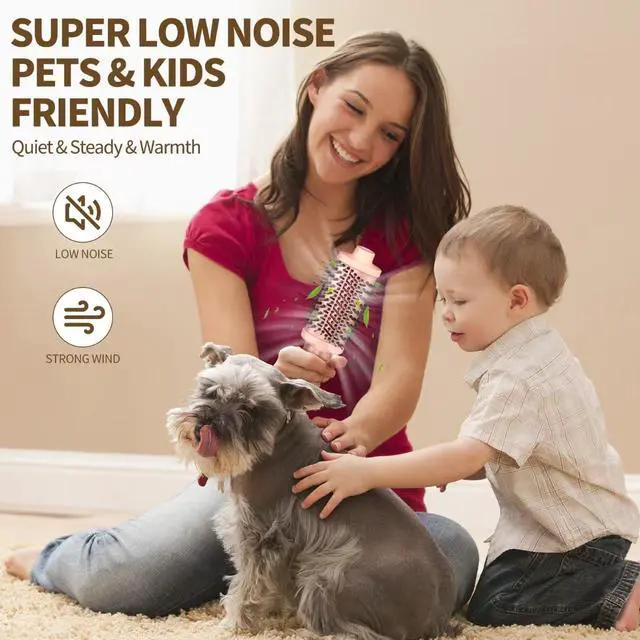 Alt view image 5 of 7 - 3-in-1 Hair Straightener Waves Curling Iron for Short & Long Hair Blow Out Dryer Brush Comb | Large Professional Salon Styling Tool Gift for Women,Men Hairstyles,Gfit for Men Women Teen