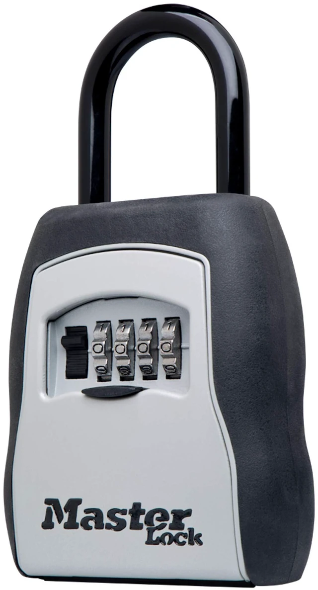 Main image of Portable Key Lock Box, Combination Lock Box Holds 5 Keys 5400EC Secure Storage Lock Box For Realtors, Landlords, Tenants & Property Managers, Weather Resistant, Resettable 4-digit Code
