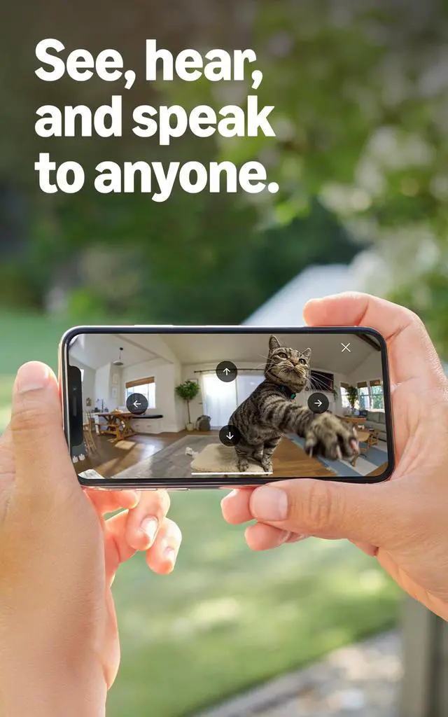 Alt view image 3 of 6 - Pan-Tilt Indoor Cam (newest model), See all around your home or business with 360° pan coverage, HD video, plus Two-Way Talk, White