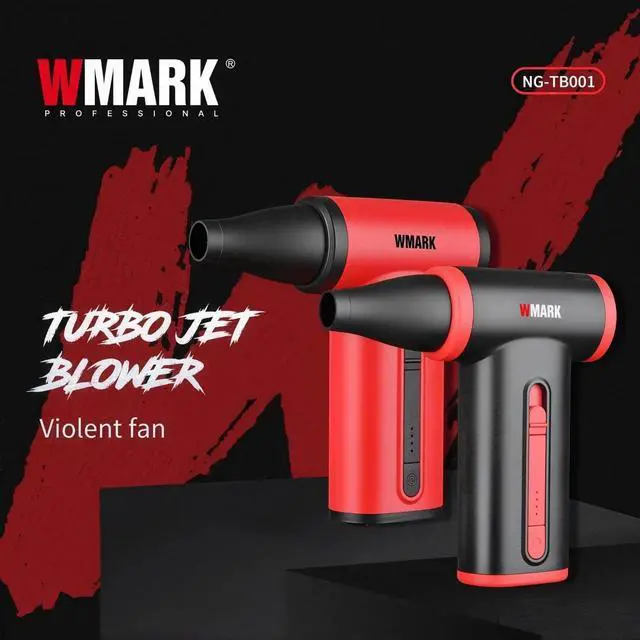 Alt view image 7 of 7 - Compressed Air Duster Rechargeable Cordless-130000RPM Brushless Motor Stepless Control Handheld Mini Blower, 33m/s Wind Speed-Electric Air Duster for PC, Keyboard, Home, Car NG-TB001 (Blue)