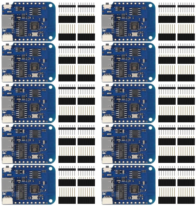 Main image of AITRIP 10PCS WeMos D1 Mini V4.0.0 Type-C USB WiFi Internet of Things Board Based ESP8266 4MB Compatible with Arduino MicroPython Nodemcu(10PCS Wemos d1 mini)