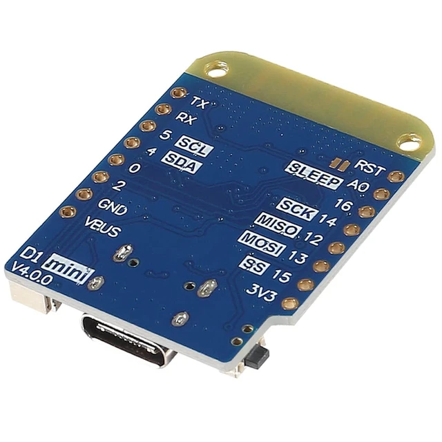 Alt view image 5 of 5 - AITRIP 10PCS WeMos D1 Mini V4.0.0 Type-C USB WiFi Internet of Things Board Based ESP8266 4MB Compatible with Arduino MicroPython Nodemcu(10PCS Wemos d1 mini)