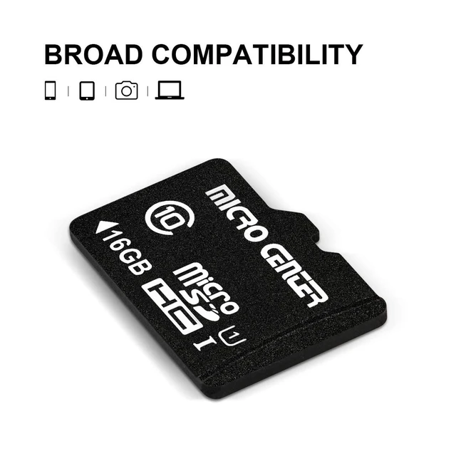 Alt view image 4 of 5 - Micro Center 16GB Class 10 MicroSDHC Flash Memory Card with Adapter, 20Pack