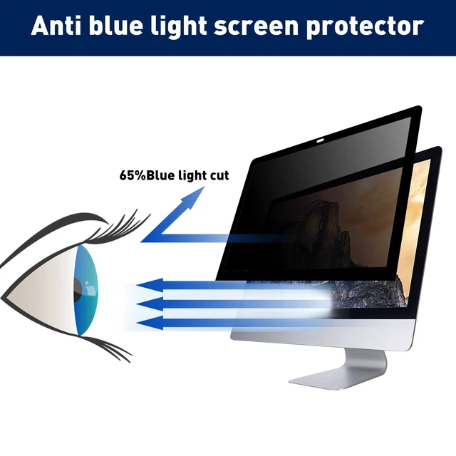 Alt view image 5 of 5 - bersem Fully Removable Privacy Screen Protector for iMac 27 inch Monitor