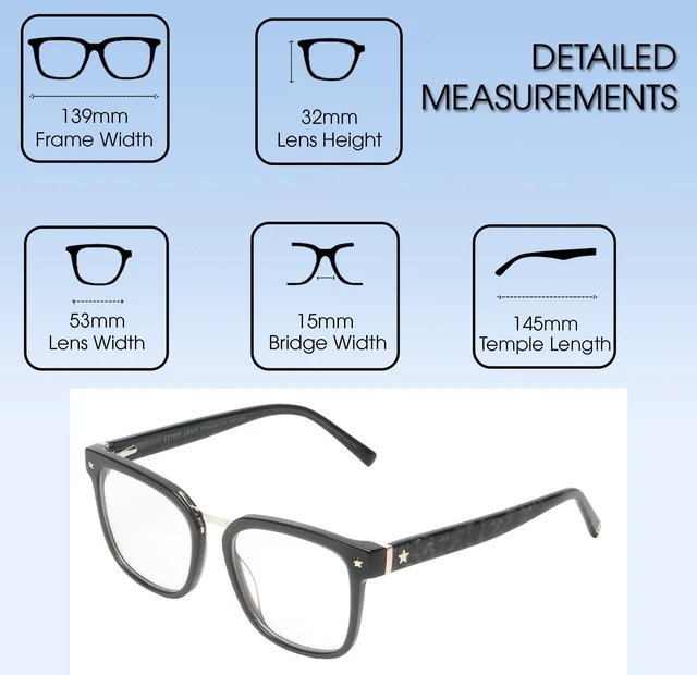 Alt view image 5 of 5 - Elton John Opus Large Unisex Rectangular Acetate Designer Blue Light Glasses Gloss Crystal Black 53