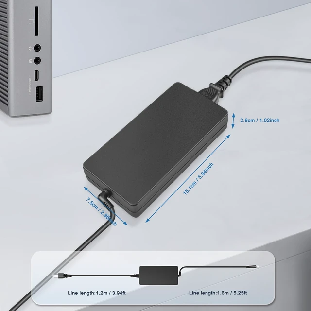 Alt view image 5 of 5 - LNBUK 180W 150W 135W Dock Station Power Supply for CalDigit TS3 Plus E5