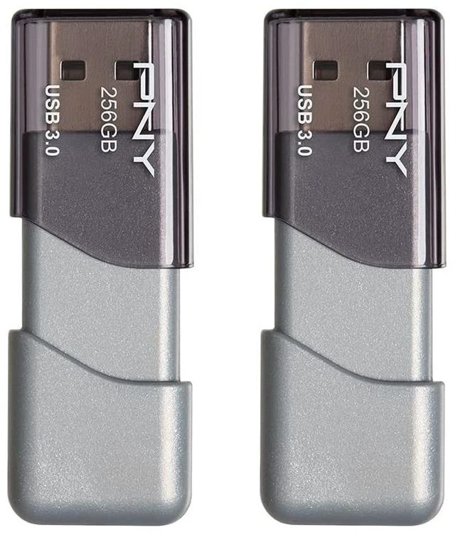 Main image of PNY 256GB Turbo Attache 3 USB 3.0 Flash Drive 2-Pack