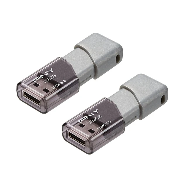 Alt view image 2 of 5 - PNY 256GB Turbo Attache 3 USB 3.0 Flash Drive 2-Pack