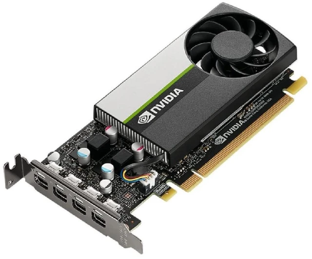 Main image of PNY NVIDIA T1000 8 GB Professional Graphic Card 8GB GDDR6 PCI Express 3.0 x16, Single Slot, 4X Mini-DisplayPort, 8K Support, Ultra-Quiet Active Fan (VCNT1000-8GB-PB)