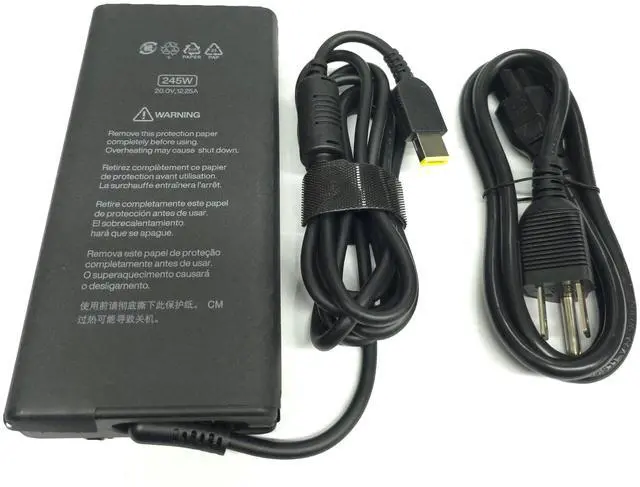 Alt view image 3 of 5 - Lenovo Slim 245W AC Adapter for Lenovo Legion Pro 5 16IAX10H RTX5070Ti 16" Gaming Laptop, ADL245SDC3A 245W, Lenovo Legion 5 15IRX10 RTX 5060 Laptop, ADL245SLC3A.