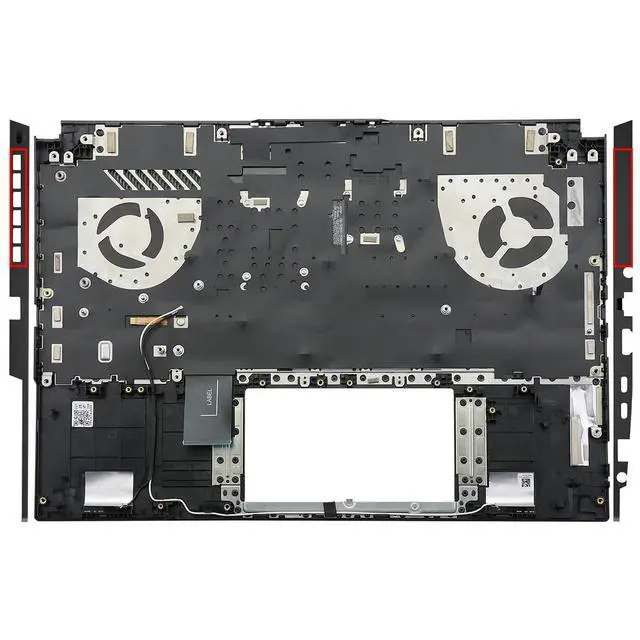 Alt view image 2 of 5 - BestParts Palmrest with RGB Backlit Keyboard Replacement for ASUS TUF Gaming F15 FX507 FX507ZC FX507ZE, A15 FA507 (for 56Wh Battery Models, Single Air Outlet Vent, US Layout, Transparent WASD Keys)