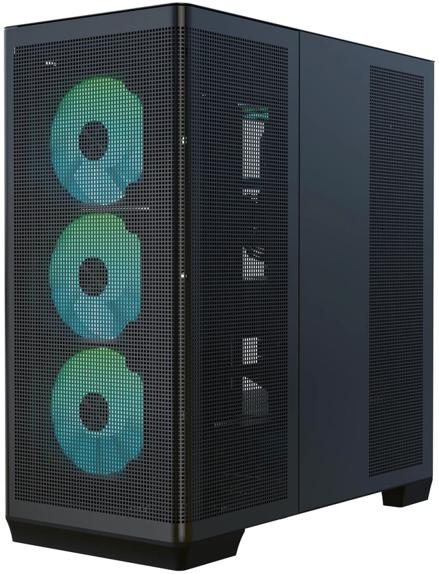Main image of APNX C1-R Mid-Tower ATX High Airflow PC Case, 4x120mm PWM ARGB Fan, 11 Fan Slots, 360mm Radiator Support, 5-Port PWM ARGB Hub, Back-Connect Motherboard Support, Tempered Glass Panel, Type-C