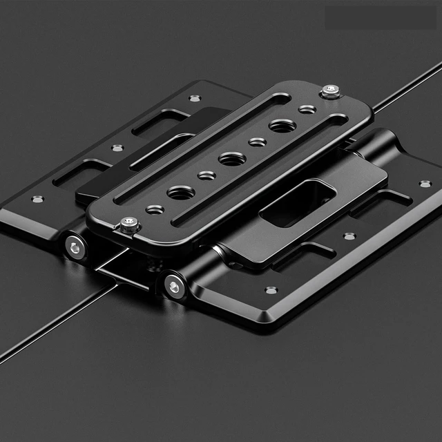 Alt view image 4 of 5 - LEOFOTO Multifunctional Folding Tray, Portable Tripod Mountable Table with Arca Compatible Clamp, 3/8" and 1/4" Mounting Holes, Accessory Cutouts (LCH-4)
