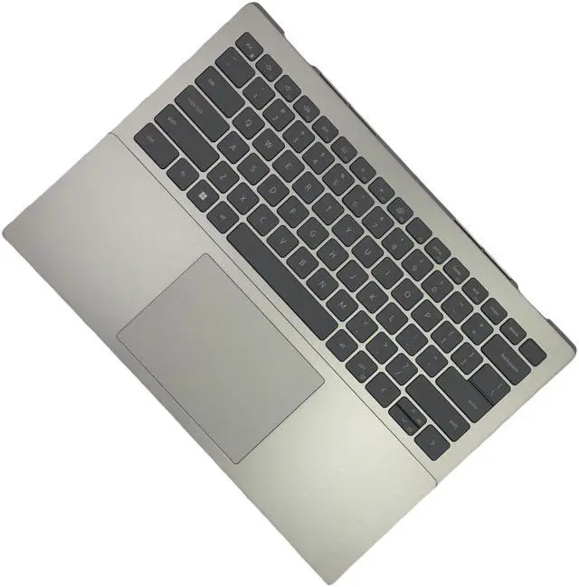 Alt view image 3 of 5 - Replacement Upper Case Palmrest Backlit Keyboard Touchpad Assembly with IO Board and Speaker for Dell inspiron 5420 5425 Gray 0WMRGK 460.0Q92H.0003