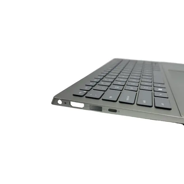 Alt view image 4 of 5 - Replacement Upper Case Palmrest Backlit Keyboard Touchpad Assembly with IO Board and Speaker for Dell inspiron 5420 5425 Gray 0WMRGK 460.0Q92H.0003