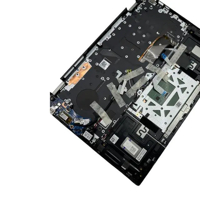 Alt view image 5 of 5 - Replacement Upper Case Palmrest Backlit Keyboard Touchpad Assembly with IO Board and Speaker for Dell inspiron 5420 5425 Gray 0WMRGK 460.0Q92H.0003