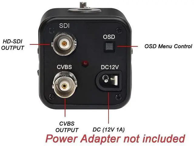 Alt view image 4 of 5 - SDTNOVA HD SDI Camera, 2 MP 1080P HD Digital CCTV Security Camera, 1/2.8 High Sensitivity Sensor CMOS with 5-50mm Manual Varifocal HD 3MP Lens, DC12V 1A Adapter Free by Click Below Extra Saving
