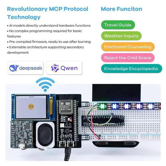 Alt view image 5 of 5 - LAFVIN AIoT Starter Kit, ESP32-S3 AI Voice Control Electronics Starter Kit, DHT11 Temperature Humidity Sensor, Servo, Relay for Smart Home & IoT DIY Projects