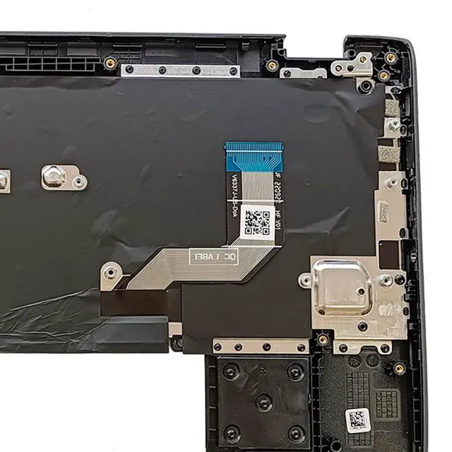 Alt view image 4 of 5 - Lyinsen Replacement for Lenovo Chromebook 100E 2nd Gen AST 82CD Laptop Upper Case Palmrest Non-Backlit Keyboard Assembly Part 11.6" 5CB0Z21474 Top Cover Black