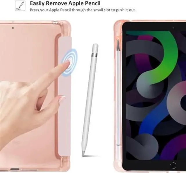 Alt view image 4 of 5 - MAYCARI Cute Kawaii Bow Knot Compatible with 11-inch iPad Pro2024 Case with Pencil Holder, Auto Sleep/Wake, Pink Girly Aesthetic Soft TPU Back Cover for 11-inch iPad Pro2024