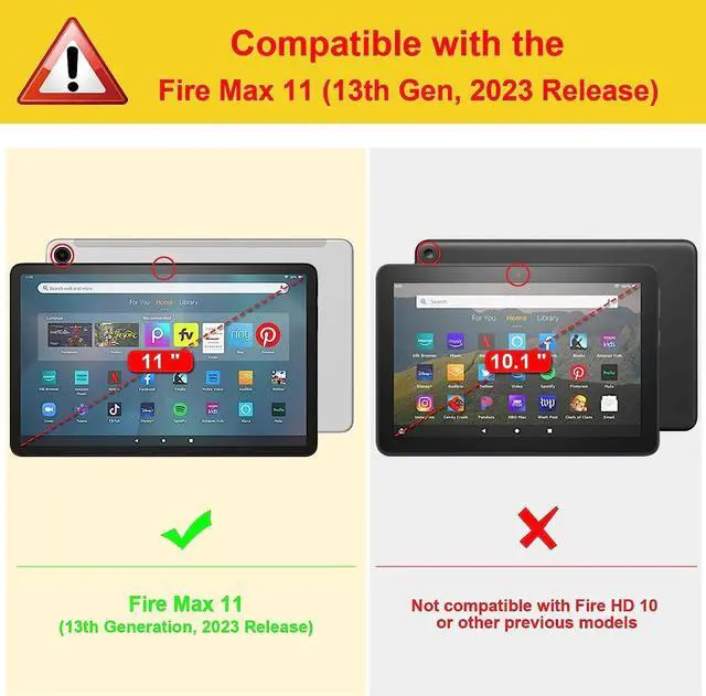 Alt view image 2 of 5 - POIUYTREW Case for All-New Fire Max 11 Tablet (11 Inch, 13th Generation, 2023 Release), PU Leather Folio Cover with Card Slot & Auto Wake/Sleep, Sunflower Floral Quote