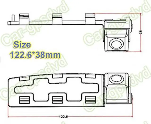 Alt view image 4 of 5 - for Toyota Yaris Sedan/Vios 2008 2009 2010 2011 2012 Car Rear View Camera Back Up Reverse Parking Camera/Plug Directly